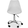 Buy Upholstered Desk Chair with Wheels - Tulip Light grey 60613 - in the UK