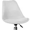 Upholstered swivel chair with Wheels - Tulip image 7