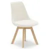Upholstered Dining Chair - White Boucle - Tulip image 7