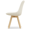 Buy Upholstered Dining Chair - White Boucle - Tulip White 60614 in the United Kingdom
