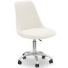 Desk Chair with Wheels - White Boucle - Tulip image 7