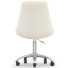 Desk Chair with Wheels - White Boucle - Tulip image 7