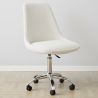 Desk Chair with Wheels - White Boucle - Tulip image 7