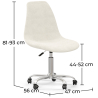 Swivel Office Chair - Bouclé Upholstered - Denisse image 7