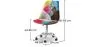  Swivel Office Chair - Patchwork Upholstery - Simona image 7