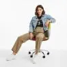  Swivel Office Chair - Patchwork Upholstery - Simona image 7