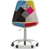  Swivel Office Chair - Patchwork Upholstery - Simona image 7