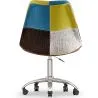  Swivel Office Chair - Patchwork Upholstery - Simona image 7