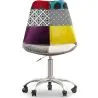 Swivel Office Chair - Patchwork Upholstery - Ray  image 7