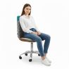  Swivel Office Chair - Patchwork Upholstery - Patty image 7
