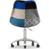  Swivel Office Chair - Patchwork Upholstery - Pixi image 7