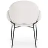 Dining Chair with Armrests - Bouclé Fabric Upholstery - Erys image 7