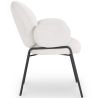 Dining Chair with Armrests - Bouclé Fabric Upholstery - Erys image 7