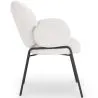 Dining Chair with Armrests - Bouclé Fabric Upholstery - Erys image 7