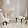Dining Chair - Bouclé Fabric Upholstery - Erys image 7