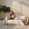 Curved Sofa - 3 Seater - Boucle Fabric - Curvy image 7
