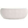 Buy Curved Sofa - 3 Seater - Boucle Fabric - Curvy White 60628 - in the UK