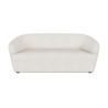 Buy Curved Sofa - 2 Seater - Boucle Fabric - Bold White 60629 - in the UK