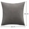 Pack of 2 velvet cushions - cover and filling - Mesmal image 7