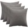 Pack of 4 velvet cushions - cover and filling - Mesmal image 7