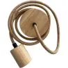 Hanging Lamp Cable in Jute and Wood - 200cm - Hanz image 7