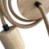 Buy Hanging Lamp Cable in Jute and Wood - 200cm - Hanz Natural 60633 - prices