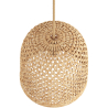Buy Rattan Ceiling Lamp - Boho Bali Design Pendant Lamp - 30cm- Rava Natural 60634 in the United Kingdom