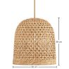 Rattan Ceiling Lamp - Boho Bali Design Pendant Lamp - 30cm- Rava image 7