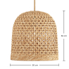 Rattan Ceiling Lamp - Boho Bali Design Pendant Lamp - 50cm - Rava image 7