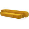 Buy Velvet Upholstered Sofa - 4/5 seats - Caden Yellow 60641 - prices