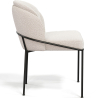 Buy Dining Chair - Upholstered in Bouclé Fabric - Mina White 60645 with a guarantee