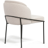 Buy Dining Chair - Upholstered in Bouclé Fabric - Mina White 60645 home delivery