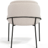 Buy Dining Chair - Upholstered in Bouclé Fabric - Mina White 60645 - in the UK