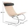 Rattan Armchair - Bali Boho Style Lounger - Reed image 7