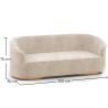 3/4-Seater Velvet Upholstered Sofa - Herina image 7