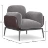 Upholstered Velvet Armchair - June image 7