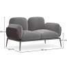 2-Seater Sofa - Upholstered in Velvet - Vandan image 7