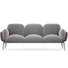 Buy 3-Seater Sofa - Upholstered in Velvet - Vandan Light grey 60652 - in the UK