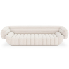 Buy Bouclé Fabric Upholstered Sofa - 3/4 Seats - Caden White 60655 - in the UK