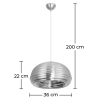 Buy Ceiling Lamp - Silver Pendant Lamp - Spelunking Steel 13697 with a guarantee