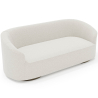Buy 3/4 Seater Sofa - Upholstered in Bouclé Fabric - Herina White 60661 at Privatefloor