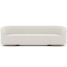 Buy 4/5 Seater Sofa - Bouclé Fabric Upholstery - Herina White 60662 - in the UK