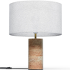 Buy Table Lamp with Marble Base - Sidney White 60663 in the United Kingdom
