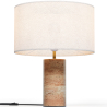 Buy Table Lamp with Marble Base - Sidney White 60663 at Privatefloor