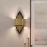 Buy Golden Wall Lamp - Sconde - Golden Aged Gold 60664 in the United Kingdom