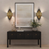 Buy Golden Wall Lamp - Sconde - Golden Aged Gold 60664 - prices
