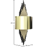 Buy Golden Wall Lamp - Sconde - Golden Aged Gold 60664 - in the UK