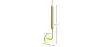 Wall Sconce Candle Lamp in Gold - Lica image 7