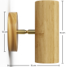 Buy Wooden Wall Lamp Sconce - Jera Natural 60667 - prices