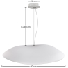 Buy Resin Pendant Lamp - Grebi White 60670 at Privatefloor
